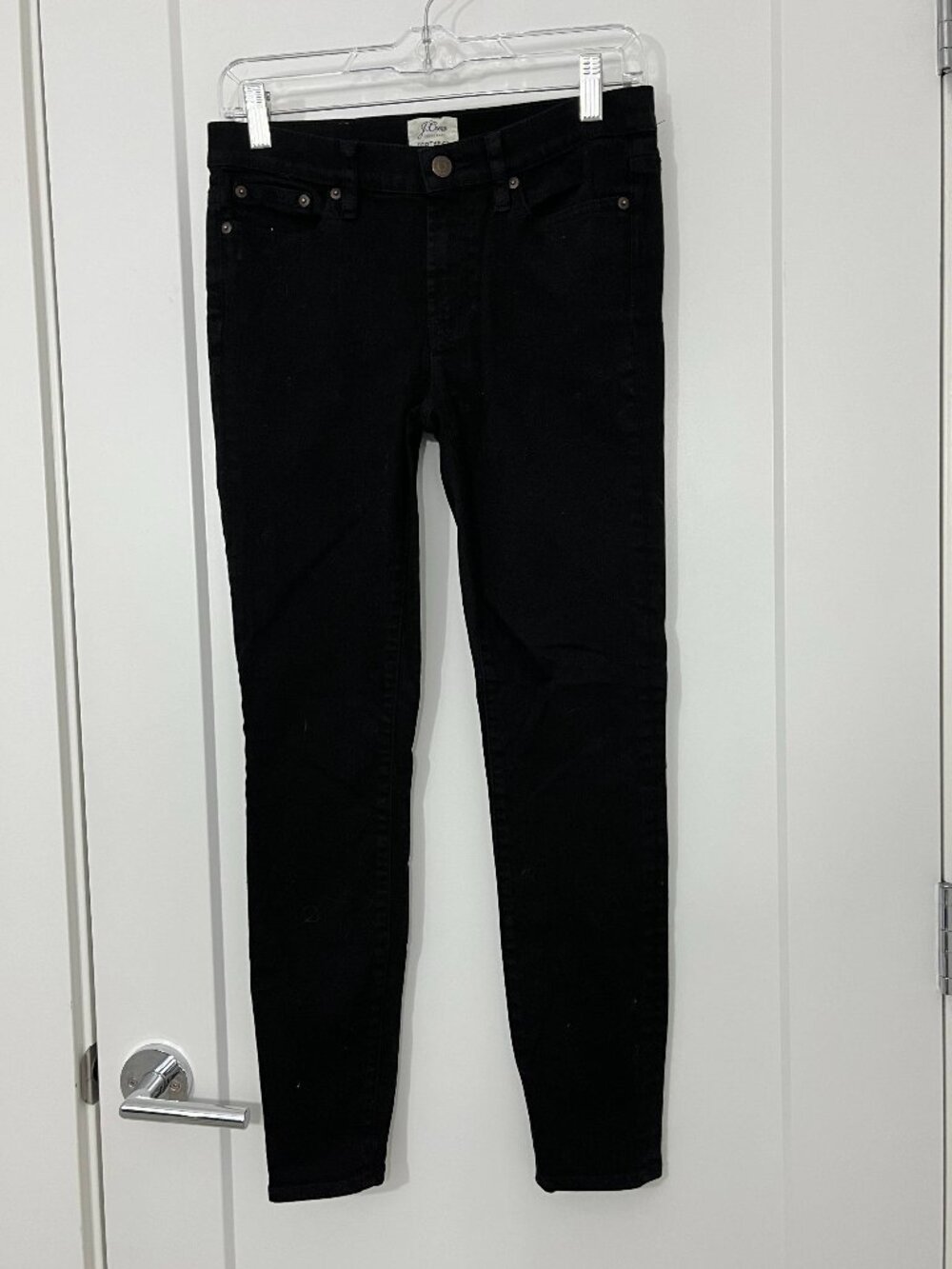 J.Crew Size 27 Black Toothpick Skinny Jeans